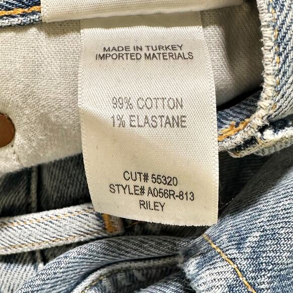 Agolde Riley High Rise Straight Crop Light Blue Wash Women 29 - Picture 5 of 8